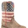 'Roper' Kids' 8" Lil America Boot - Brown / Flag -Shoe Joy Shop 0901870011368 1024x1024@2x