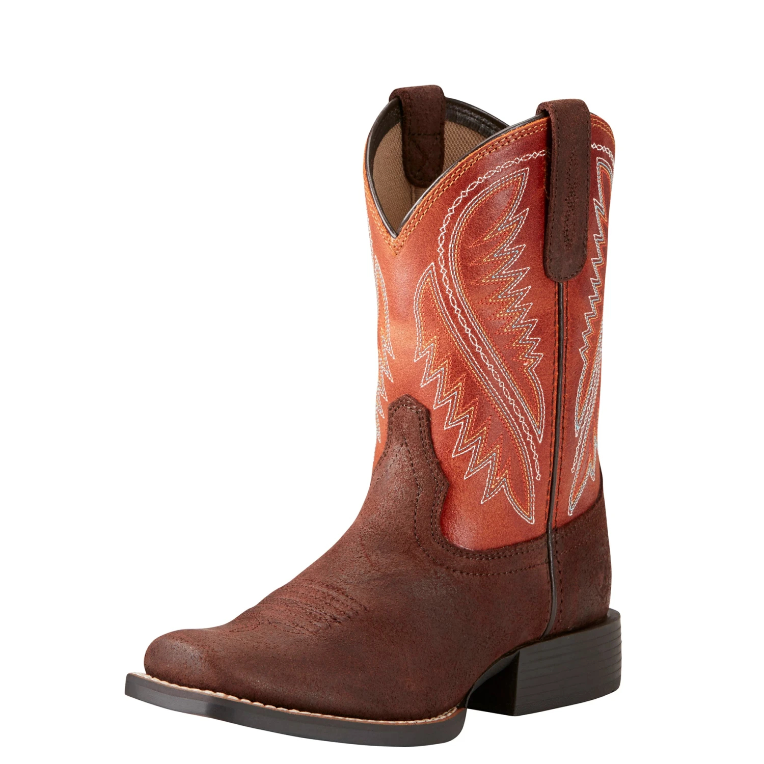 'Ariat' Youth 8" Hoolihan Alamo - Orange / Brown 4 'Ariat' Youth 8" Hoolihan Alamo - Orange / Brown - Image 2