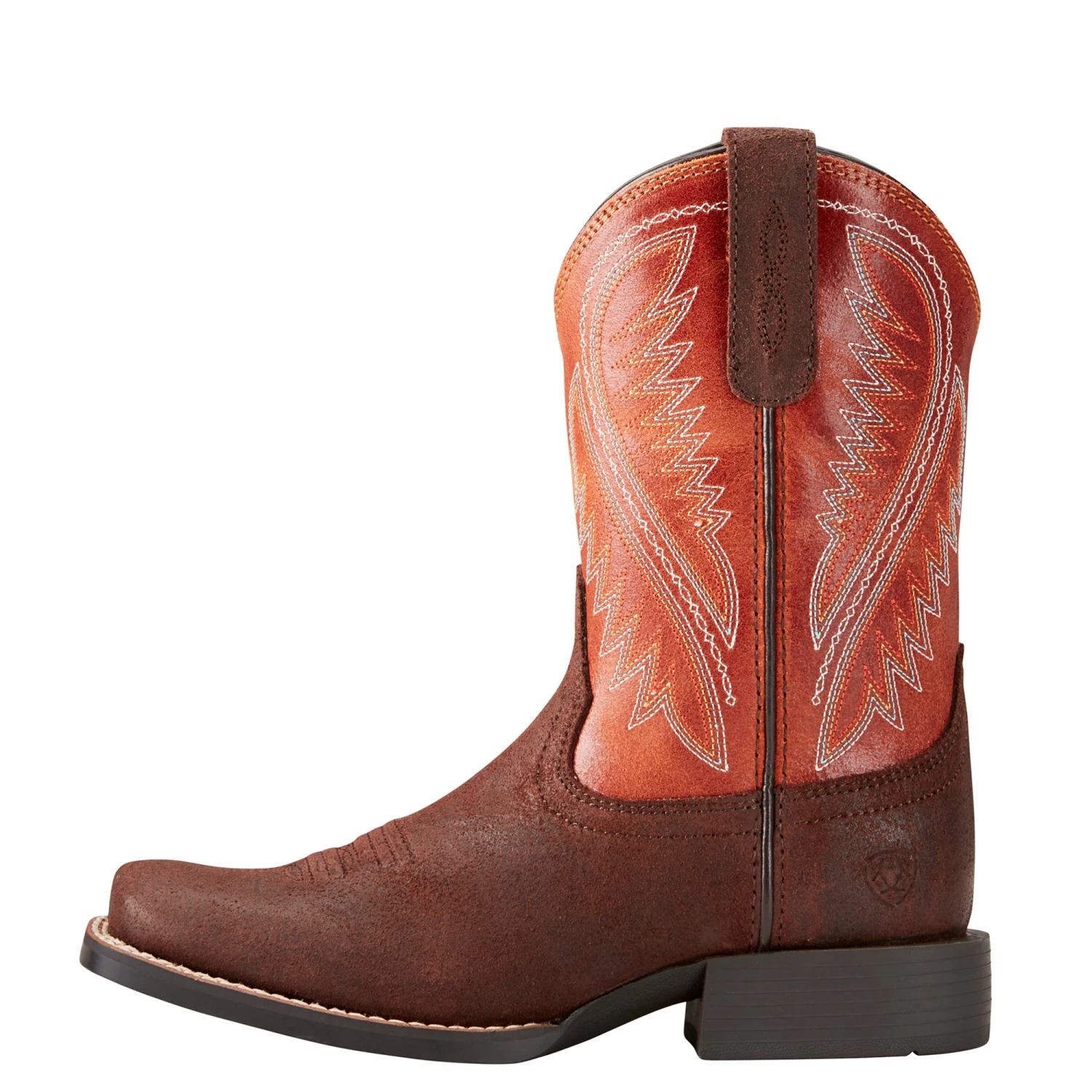 'Ariat' Youth 8" Hoolihan Alamo - Orange / Brown 3 'Ariat' Youth 8" Hoolihan Alamo - Orange / Brown