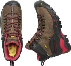'Keen Utility' Men's 6" Pittsburgh WP Steel Toe - Bison Brown / Red / Black -Shoe Joy Shop 1007024 PLD large 1024x1024@2x