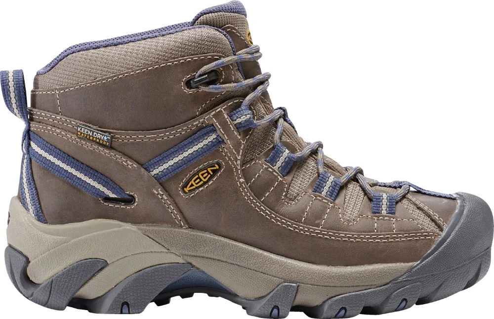 'Keen Outdoor' Women's Targhee II WP Mid Hiker - Goat / Crown Blue 3 'Keen Outdoor' Women's Targhee II WP Mid Hiker - Goat / Crown Blue
