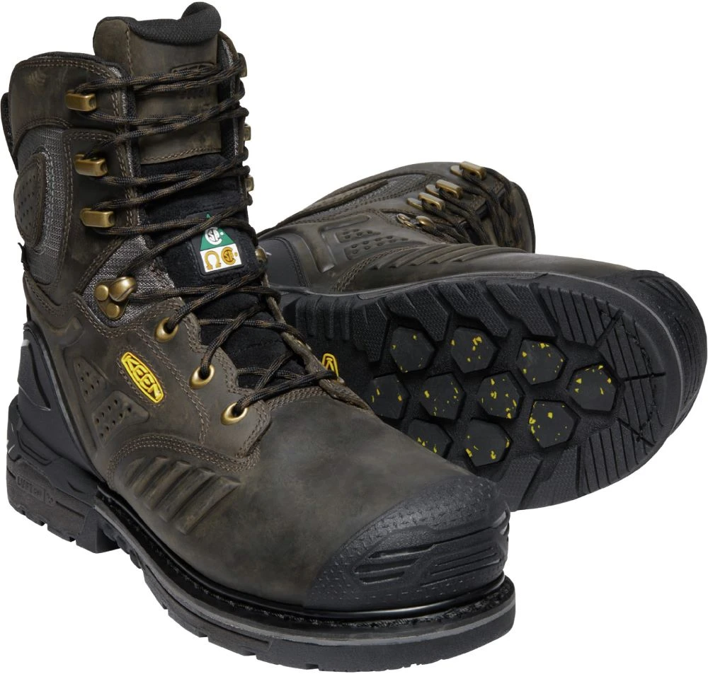 'Keen Utility' Men's 8" Philadelphia 600GR EH WP Comp Toe - Cascade Brown / Black 6 'Keen Utility' Men's 8" Philadelphia 600GR EH WP Comp Toe - Cascade Brown / Black - Image 4