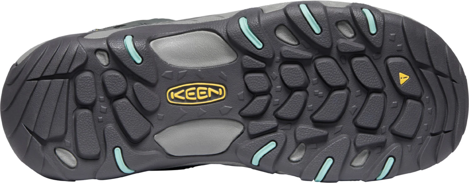 'Keen Outdoor' Women's Steens WP Leather Mid Hiker - Steel Grey / Ocean Wave 5 'Keen Outdoor' Women's Steens WP Leather Mid Hiker - Steel Grey / Ocean Wave - Image 3