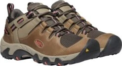 'Keen Outdoor' Women's Steens WP Leather Low Hiker - Timberwolf / Coral -Shoe Joy Shop 1022336 PLA large 1024x1024@2x