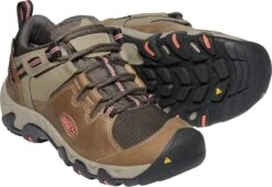 'Keen Outdoor' Women's Steens WP Leather Low Hiker - Timberwolf / Coral -Shoe Joy Shop 1022336 PPS large 1024x1024@2x