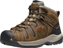 'Keen Utility' Men's Flint II Mid EH Soft Toe - Cascade Brown / Burnt Ochre -Shoe Joy Shop 1023242 F3Q large 1024x1024@2x