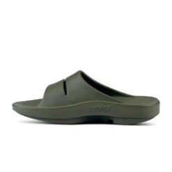 'OOFOS' Unisex OOahh Slide Sandal - Forest Green -Shoe Joy Shop 1100FORGREEN shot4 1024x1024@2x