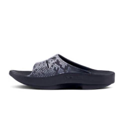 'OOFOS' Women's OOahh Slide Limited Edition - Black / Snake -Shoe Joy Shop 1103SNAKE shot4 1024x1024@2x