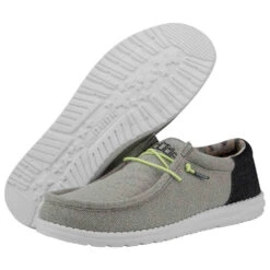 'Hey Dude' Men's Wally Funk - Blue Grey -Shoe Joy Shop 110412616 wally funk blue grey left 3 1024x1024@2x