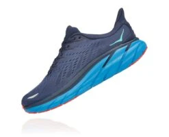 'Hoka' Men's Clifton 8 - Outer Space / Vallarta Blue -Shoe Joy Shop 1119393 OSVB 4 1024x1024@2x