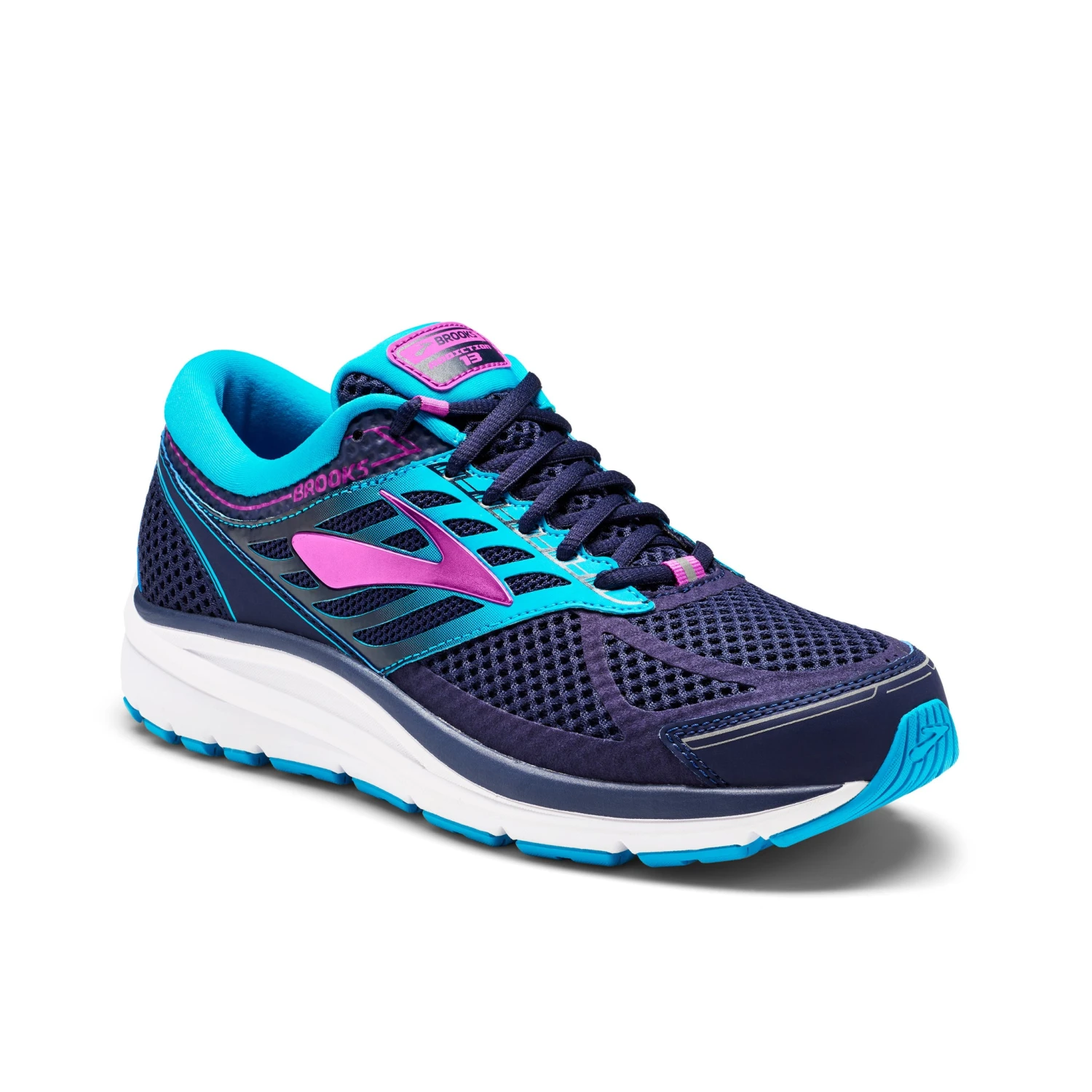 'Brooks' Men's Addiction 13 - Navy / Teal / Purple 4 'Brooks' Men's Addiction 13 - Navy / Teal / Purple - Image 2