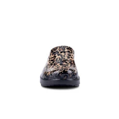 'OOFOS' Women's OOcloog Luxe Pixel Clog - Black / Black Leopard -Shoe Joy Shop 1203BLKLEOPRD shot3 1024x1024@2x
