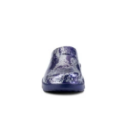 'OOFOS' Women's OOcloog Clog Limited Edition - Navy / Silver Snake -Shoe Joy Shop 1203NVYSILSNK shot3 1024x1024@2x