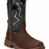 'Tony Lama' Men's 11" Force Western EH WP Comp Toe - Brown / Blue -Shoe Joy Shop 2000333007 200 P1 1024x1024@2x