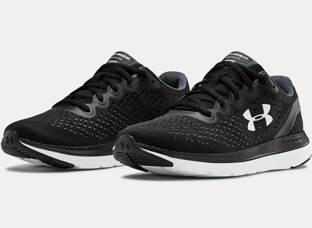 'Under Armour' Women's Charged Impulse - Black / White 5 'Under Armour' Women's Charged Impulse - Black / White - Image 3
