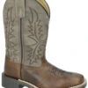 'Smoky Mountain' Childrens' Western Square Toe - Brown / Tan -Shoe Joy Shop 3093 1024x1024@2x