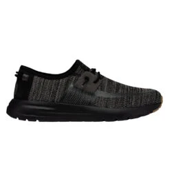 'Hey Dude' Men's Sirocco Sneaker - Black -Shoe Joy Shop 40140 0WM SIROCCO BLACKNIGHT RIGHTSIDE 1024x1024@2x