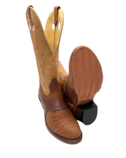 'Boulet' Men's 13" Buckaroo Western Round Toe - Cognac / Butterscotch -Shoe Joy Shop 41636 1 1024x1024@2x