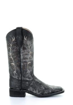 'Corral' Women's 12" Embroidered Western - Black / Sand -Shoe Joy Shop 5356 3 1024x1024@2x