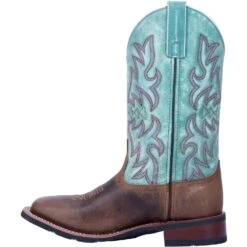 'Laredo' Women's 11" Anita Western Square Toe - Brown / Turquoise 15 'Laredo' Women's 11" Anita Western Square Toe - Brown / Turquoise -Shoe Joy Shop 5607 3 1024x1024@2x