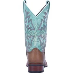 'Laredo' Women's 11" Anita Western Square Toe - Brown / Turquoise 13 'Laredo' Women's 11" Anita Western Square Toe - Brown / Turquoise -Shoe Joy Shop 5607 4 1024x1024@2x