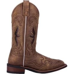 'Laredo' Women's 11" Spellbound Western Square Toe - Tan