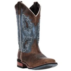 'Laredo' Women's 11" Isla Western Square Toe - Tan / Blue Denim -Shoe Joy Shop 5666 1 1500x.progressive b85d1ae6 e2cf 4ef8 80a0 d085202e9b1c 1024x1024@2x