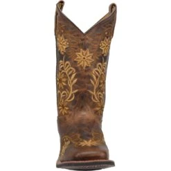 'Laredo' Women's 11" Secret Garden Western Square Toe - Brown 11 'Laredo' Women's 11" Secret Garden Western Square Toe - Brown -Shoe Joy Shop 5822 5 1024x1024@2x