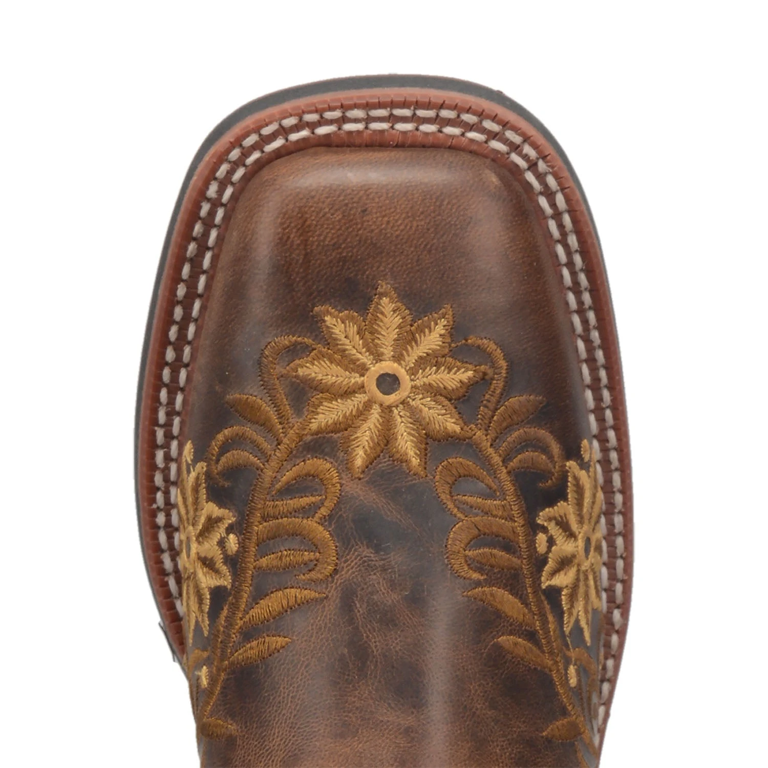 'Laredo' Women's 11" Secret Garden Western Square Toe - Brown 4 'Laredo' Women's 11" Secret Garden Western Square Toe - Brown - Image 2