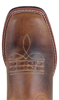 'Smoky Mountain' Women's 9" Shelby Western Square Toe - Brown Waxed Distress -Shoe Joy Shop 6063toe 1024x1024@2x