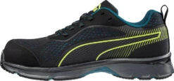 'Puma' Women's Fuse Knit Motion Protect EH Low Comp Toe - Black / Green -Shoe Joy Shop 643935 FUSE KNIT BLACK WNS LOW left 1024x1024@2x