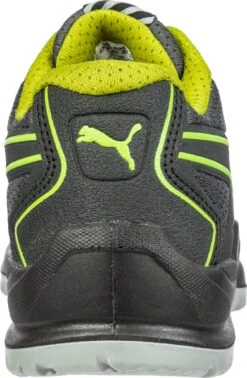 'Puma' Women's Fuse TC Low ESD Steel Toe - Black / Lime Green -Shoe Joy Shop 644105 FUSE TC GREEN WNS LOW 205 back 1024x1024@2x