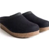'Haflinger' Women's Grizzly Clog - Black