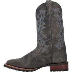 'Laredo' Men's 11" Winfield Western Square Toe - Grey -Shoe Joy Shop 7949 3 1024x1024@2x