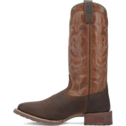 'Laredo' Men's 13" Odie Western Square Toe - Dark Brown -Shoe Joy Shop 7961 shdw 3 1024x1024@2x