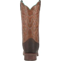 'Laredo' Men's 13" Odie Western Square Toe - Dark Brown -Shoe Joy Shop 7961 shdw 4 1024x1024@2x