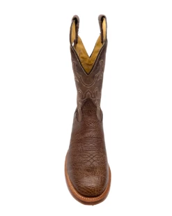 'Boulet' Men's 12" Roper Western Round Toe - Shoulder Noce Taurus / Organza Brown -Shoe Joy Shop 82093 1024x1024@2x