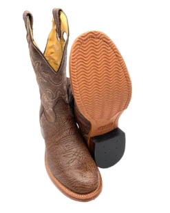 'Boulet' Men's 12" Roper Western Round Toe - Shoulder Noce Taurus / Organza Brown -Shoe Joy Shop 82095 1024x1024@2x
