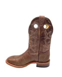 'Boulet' Men's 12" Roper Western Round Toe - Shoulder Noce Taurus / Organza Brown -Shoe Joy Shop 82096 1024x1024@2x