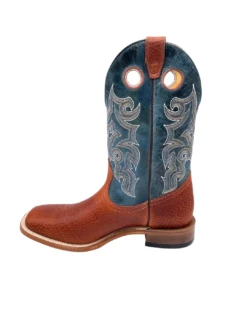 'Boulet' Men's 13" Western Square Toe - Utta Whisky / Puma Turqueza -Shoe Joy Shop 92936 1024x1024@2x