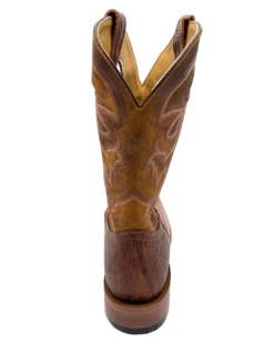 'Boulet' Men's 12" Saddle Vamp Western Square Toe - Shrunken Bomber / Ambergold -Shoe Joy Shop 93452 1024x1024@2x