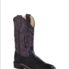 'Old West' Child's Western Square Toe - Black / Grey -Shoe Joy Shop BSC1856 1024x1024@2x