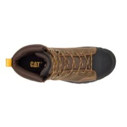 'Caterpillar' Men's 6" Wellspring WP, Met Guard, EH, Steel Toe - Brown / Black -Shoe Joy Shop CATM P91115 020619 F19 TOP 1024x1024@2x
