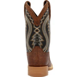 'Durango' Youth Lil' Rebel Pro Western Square Toe - Acorn / Black Onyx -Shoe Joy Shop DBT0237Y back 1024x1024@2x