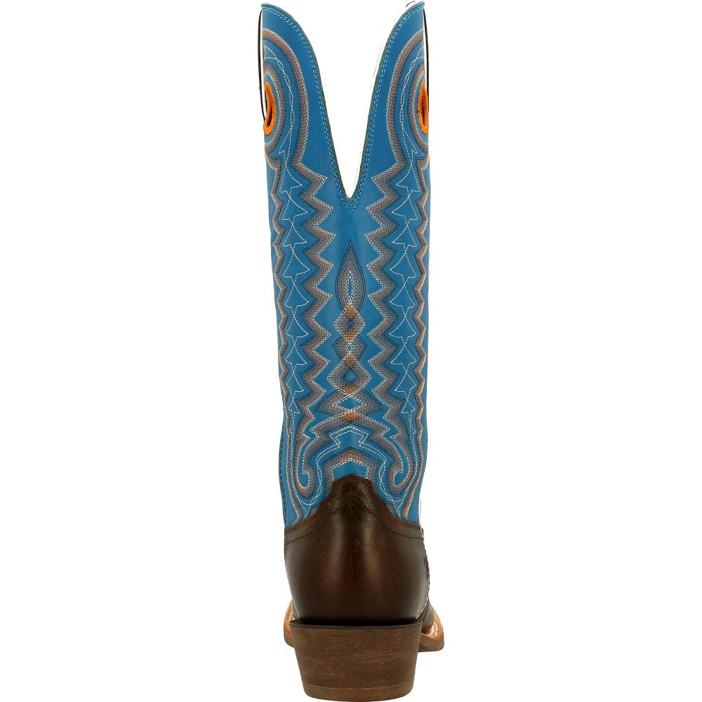 'Durango' Men's 15" Rebel Pro Western Saddle Boot - Chestnut / Brilliant Blue 7 'Durango' Men's 15" Rebel Pro Western Saddle Boot - Chestnut / Brilliant Blue - Image 5