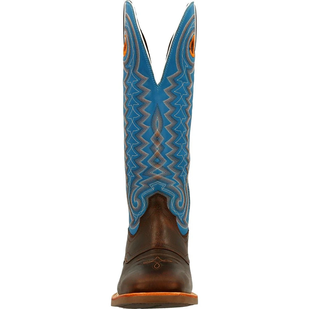 'Durango' Men's 15" Rebel Pro Western Saddle Boot - Chestnut / Brilliant Blue 6 'Durango' Men's 15" Rebel Pro Western Saddle Boot - Chestnut / Brilliant Blue - Image 4
