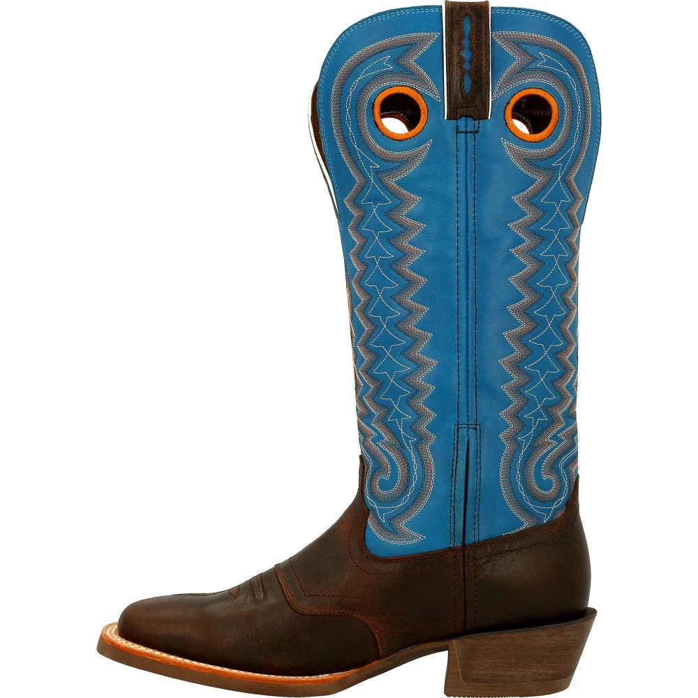 'Durango' Men's 15" Rebel Pro Western Saddle Boot - Chestnut / Brilliant Blue 8 'Durango' Men's 15" Rebel Pro Western Saddle Boot - Chestnut / Brilliant Blue - Image 6