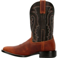 'Durango' Men's 11" Westward Square Toe - Brown/Black -Shoe Joy Shop DDB0339 instep profile 1024x1024@2x