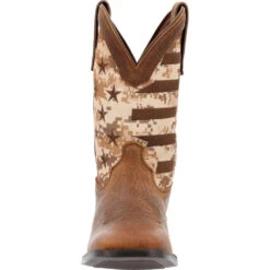 'Durango' Men's 11" Westward Saddlehorn Digital Camo Flag - Brown -Shoe Joy Shop DDB0397 front 1024x1024@2x