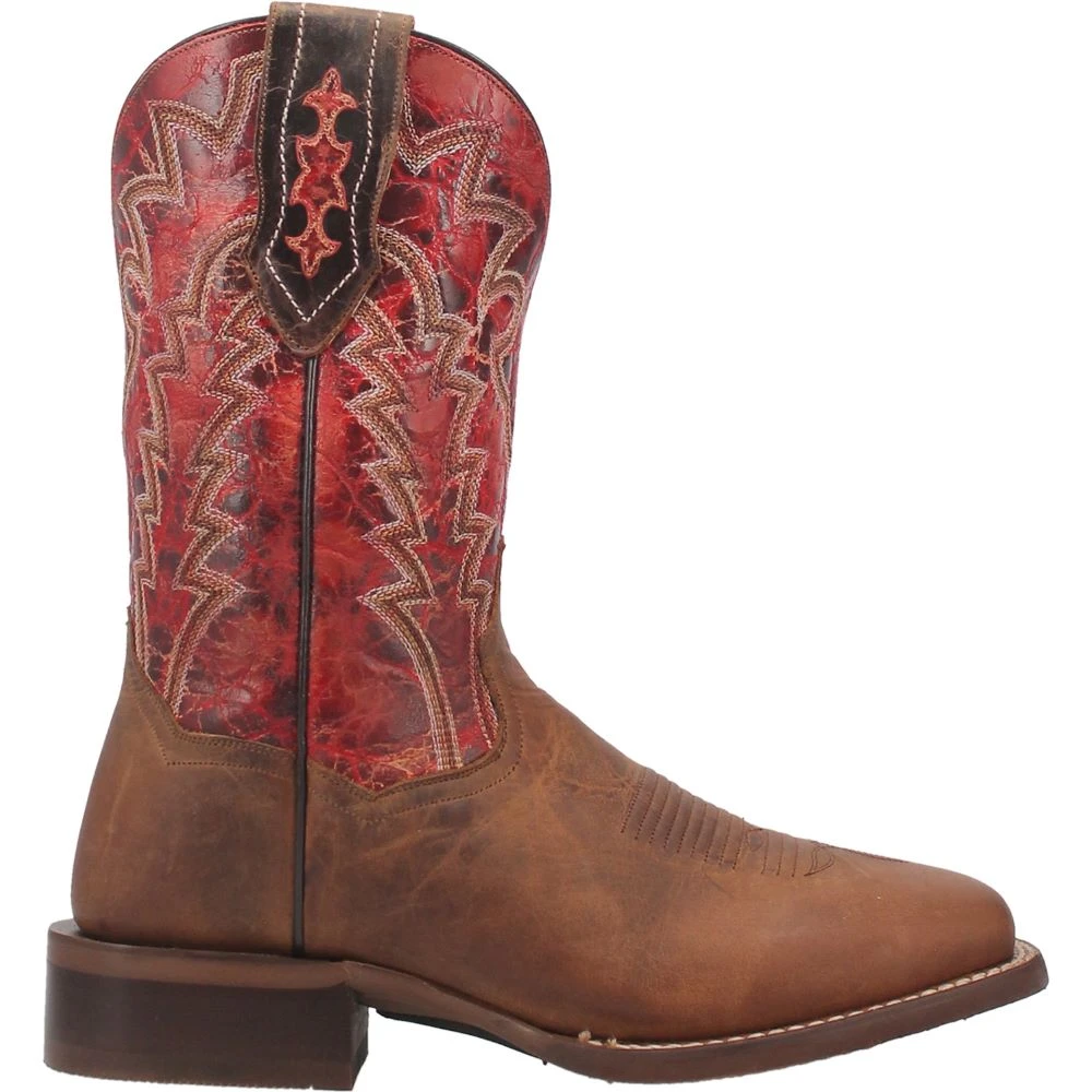 'Dan Post' Men's 11" Killeen Western Square Toe - Tan / Red 3 'Dan Post' Men's 11" Killeen Western Square Toe - Tan / Red